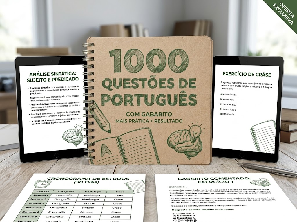 Caderno de 1.000 Questões de Português com Gabarito