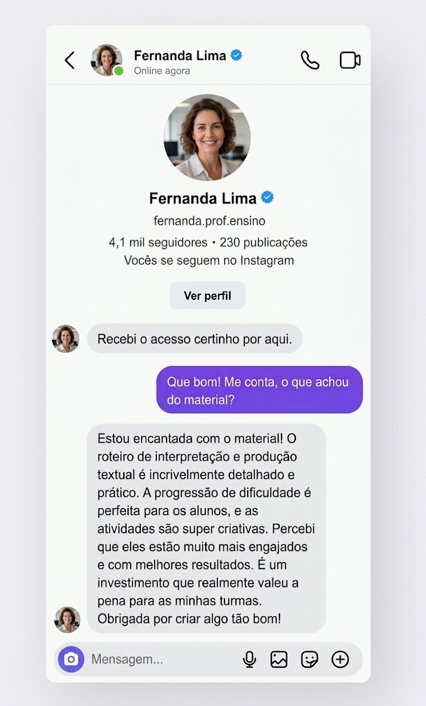 Depoimento de Professor 1